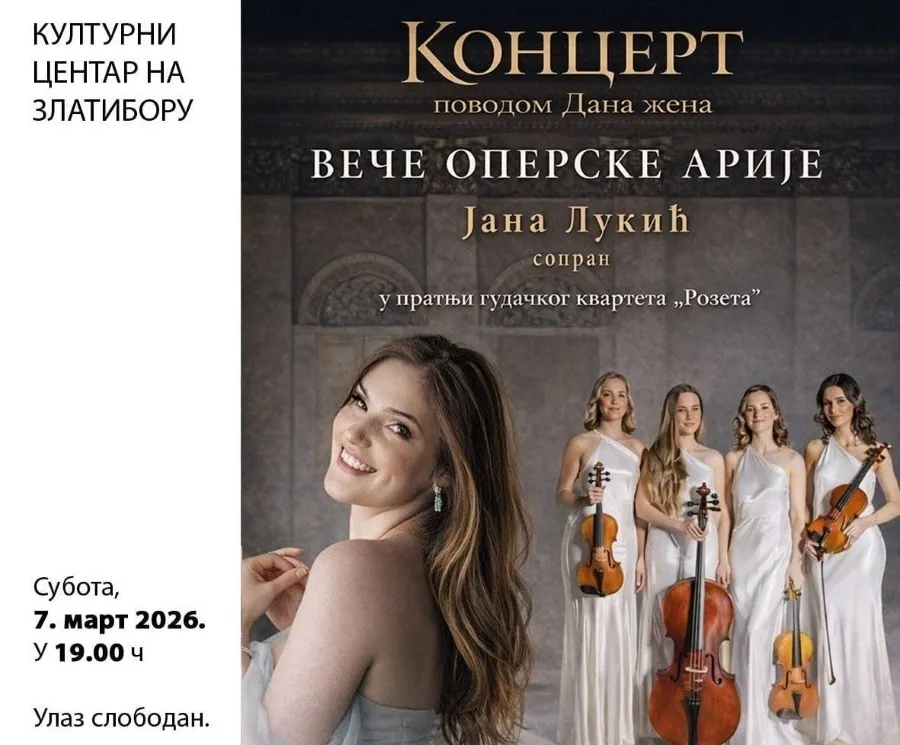 Veče operske arije na Zlatiboru – koncert povodom Dana žena