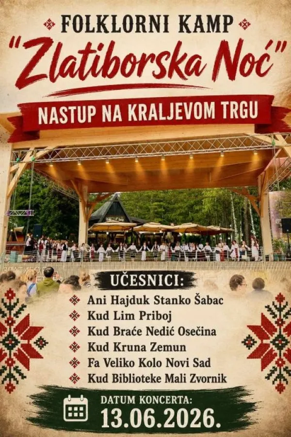 Zlatiborska noć 2026 – međunarodna dečija folklorna manifestacija na Zlatiboru