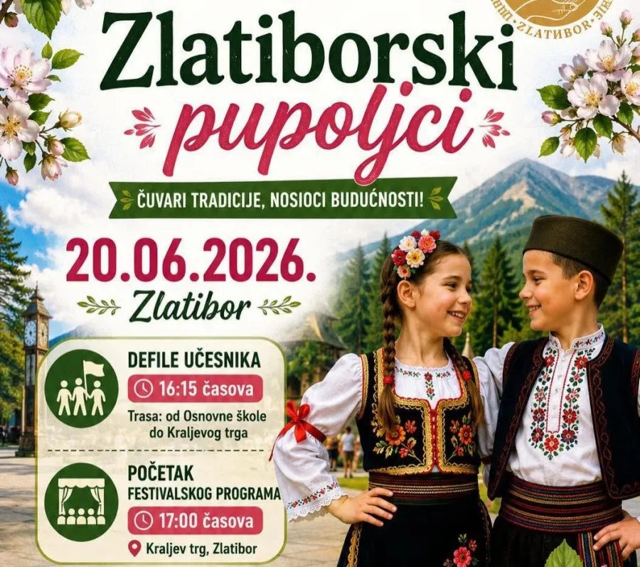 IV Dečiji festival folklora „Zlatiborski pupoljci“ na Zlatiboru 