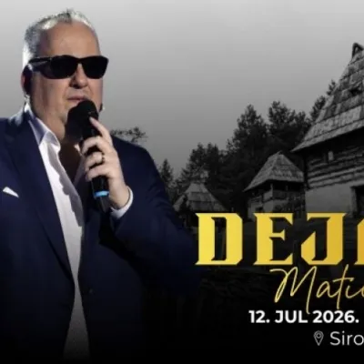 Koncert Dejana Matića u Sirogojnu 2026 – Petrovdanski dani donose veče vrhunske muzike