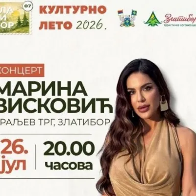 Koncert Marine Visković na Zlatiboru – Kulturno leto 2026