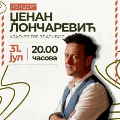 Koncert Dženana Lončarevića na Zlatiboru – Kulturno leto 2026