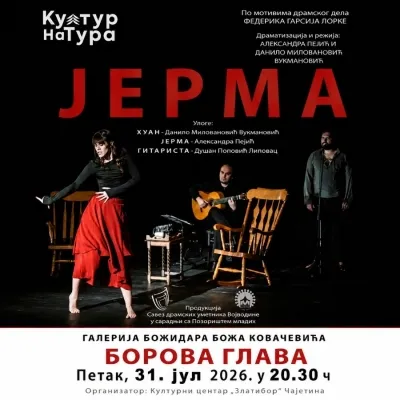 Predstava „Jerma“ na Borovoj Glavi – pozorišno veče u okviru festivala Kultura NaTura 2026