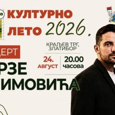 Kulturno leto 2026: Koncert Mirze Selimovića na Zlatiboru
